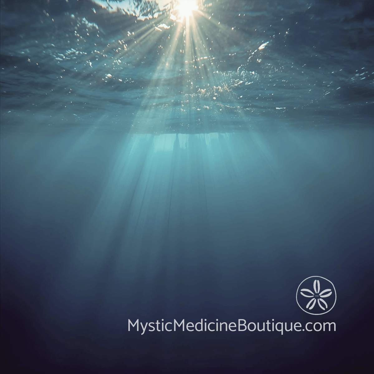 Sunlight filtering through deep ocean water representing child loss spiritual emergency and the integrated RN Reiki Master approach to bereaved parents