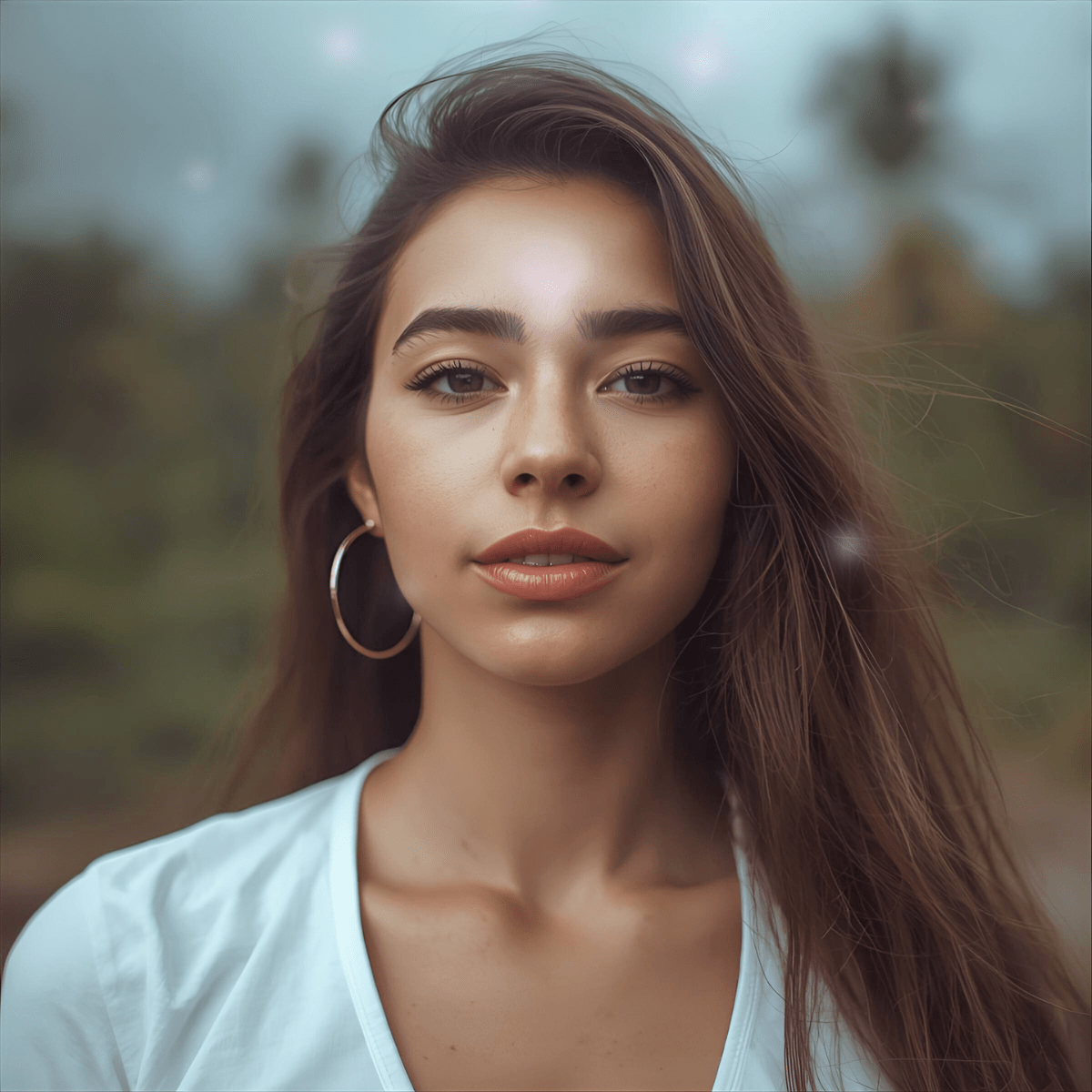 Woman with calm direct gaze representing how to trust your intuition when everything falls apart and inner knowing during spiritual crisis