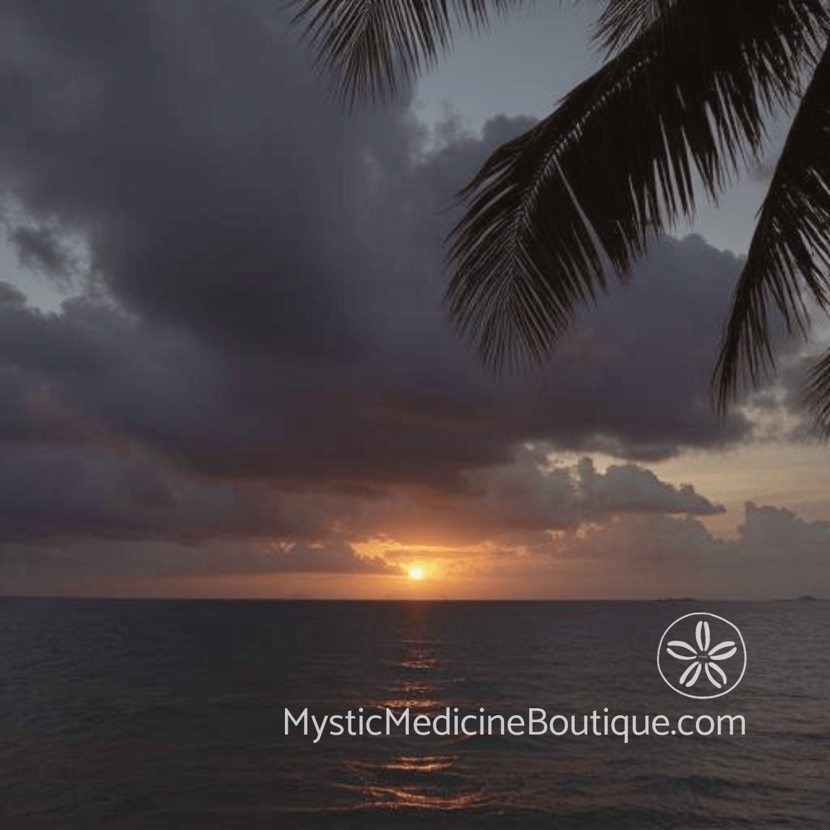 Dramatic coastal sunset breaking through storm clouds representing recognizing first signs of spiritual burnout before crisis — Mystic Medicine Boutique