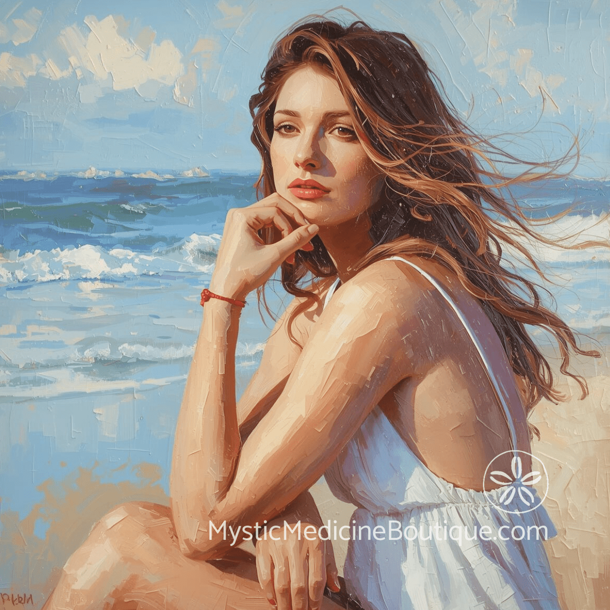 Woman sitting on beach representing signs you need Reiki for emotional balance and nervous system dysregulation