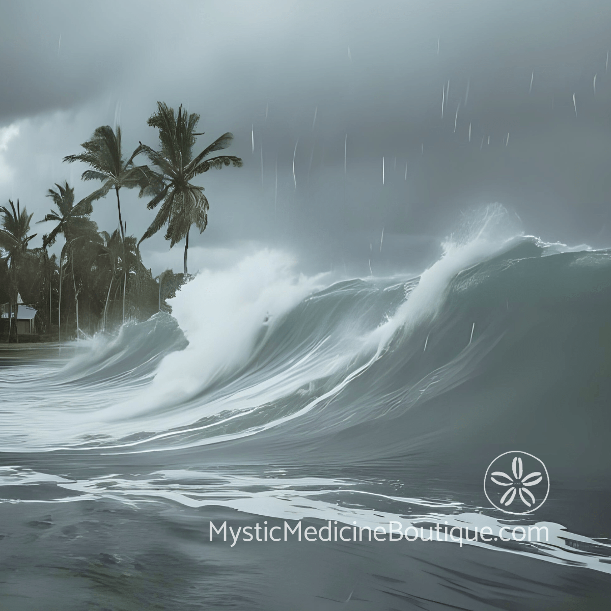 Stormy ocean waves representing acute spiritual shock when adult child goes no-contact and emergency first aid for sudden estrangement
