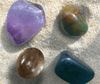 Close-up of Sacred healing crystals for spiritual connection when feeling distant from God