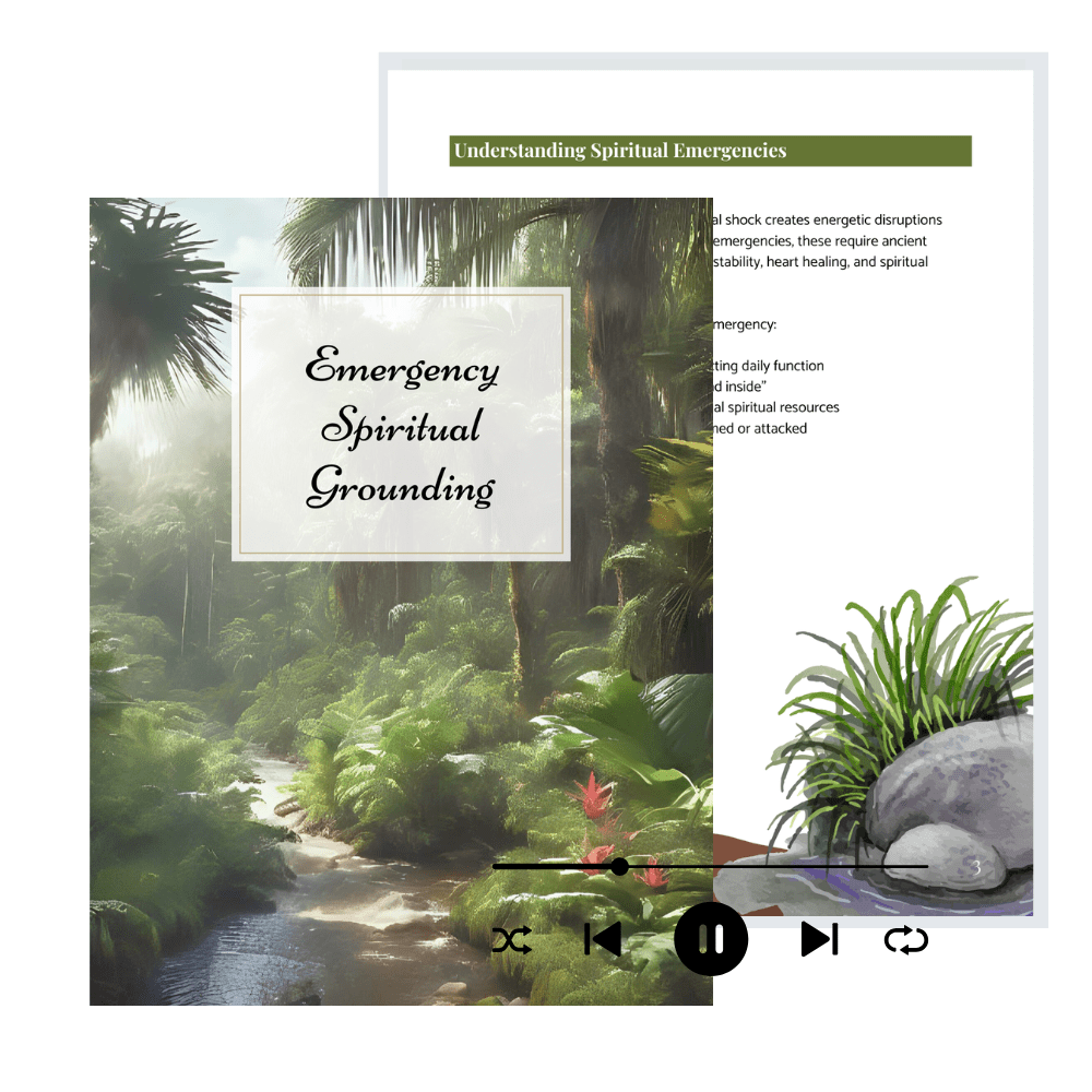 PDF Guide for 9-minute crisis meditation audio for spiritual grounding and emergency anxiety relief