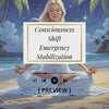 Consciousness Shift Emergency Stabilization meditation preview - spiritual awakening crisis support with professional audio controls on tropical beach meditation scene