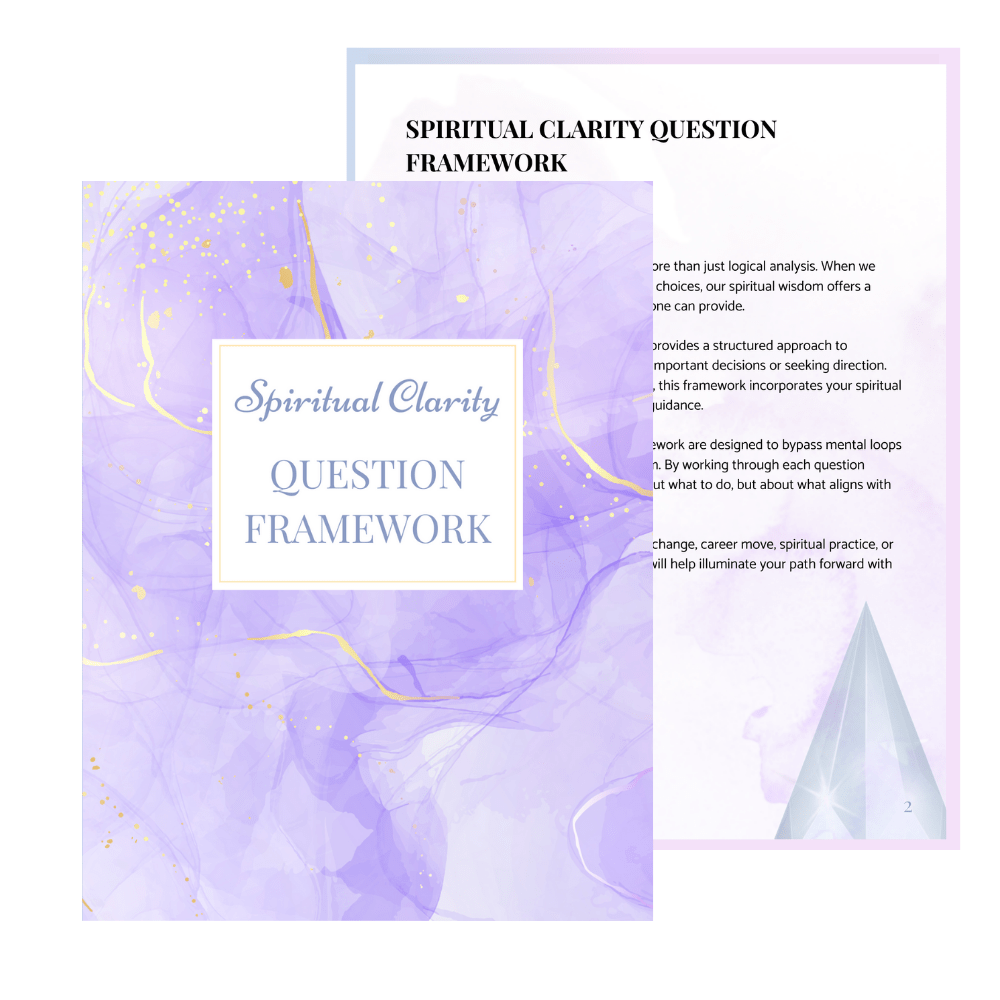 Spiritual guidance workbook for divine clarity and decision making