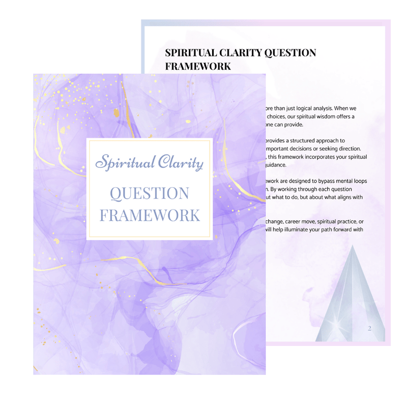 Spiritual guidance workbook for divine clarity and decision making
