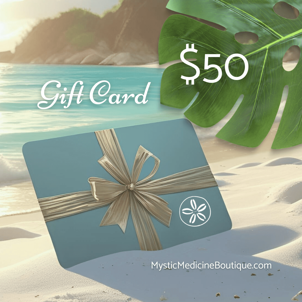 Spiritual healing gift cards for mystic medicine and divine wellness services $50