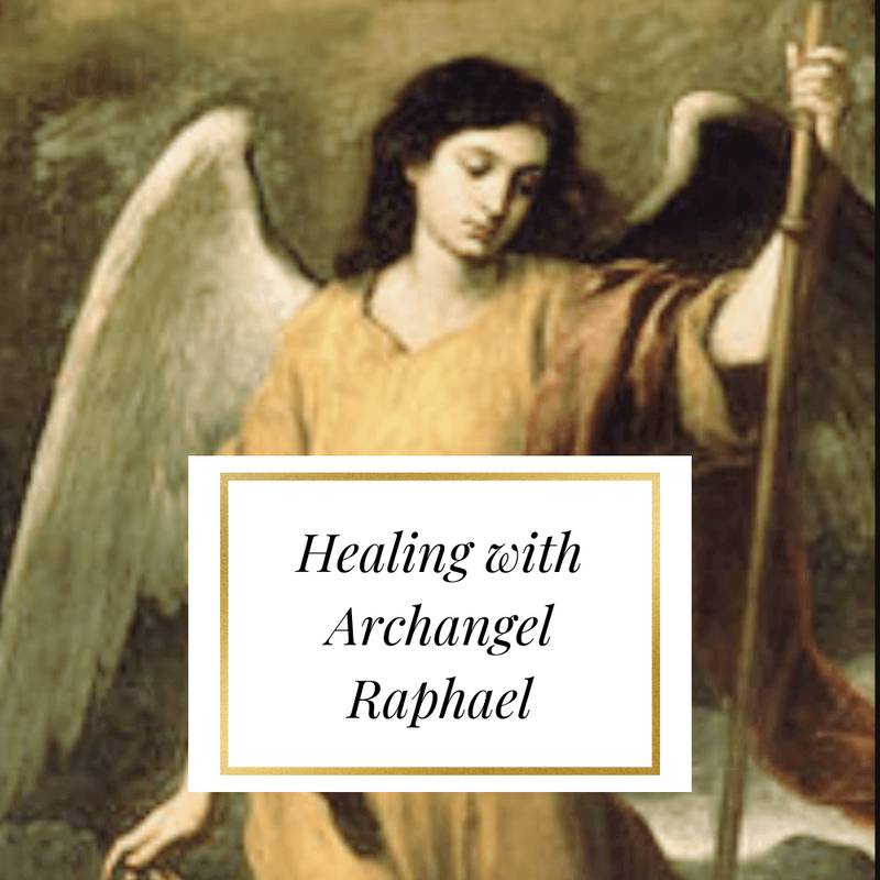 Archangel Raphael healing video with angelite and emerald crystals