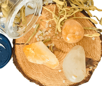 Detail of Law of attraction crystals for manifesting miracles and divine blessings