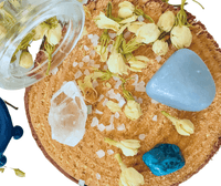 Detail of Intuitive crystals for clarity when lost and seeking spiritual answers